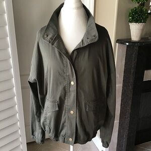 NEW Car Coat Jacket XL Fatigue Green Stretch Elastic Sleeves Supplies Union Bay